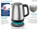 BRUNO βραστήρας νερού BRN-0246, ανοξείδωτος, 1.7L, STRIX, 2200W, inox